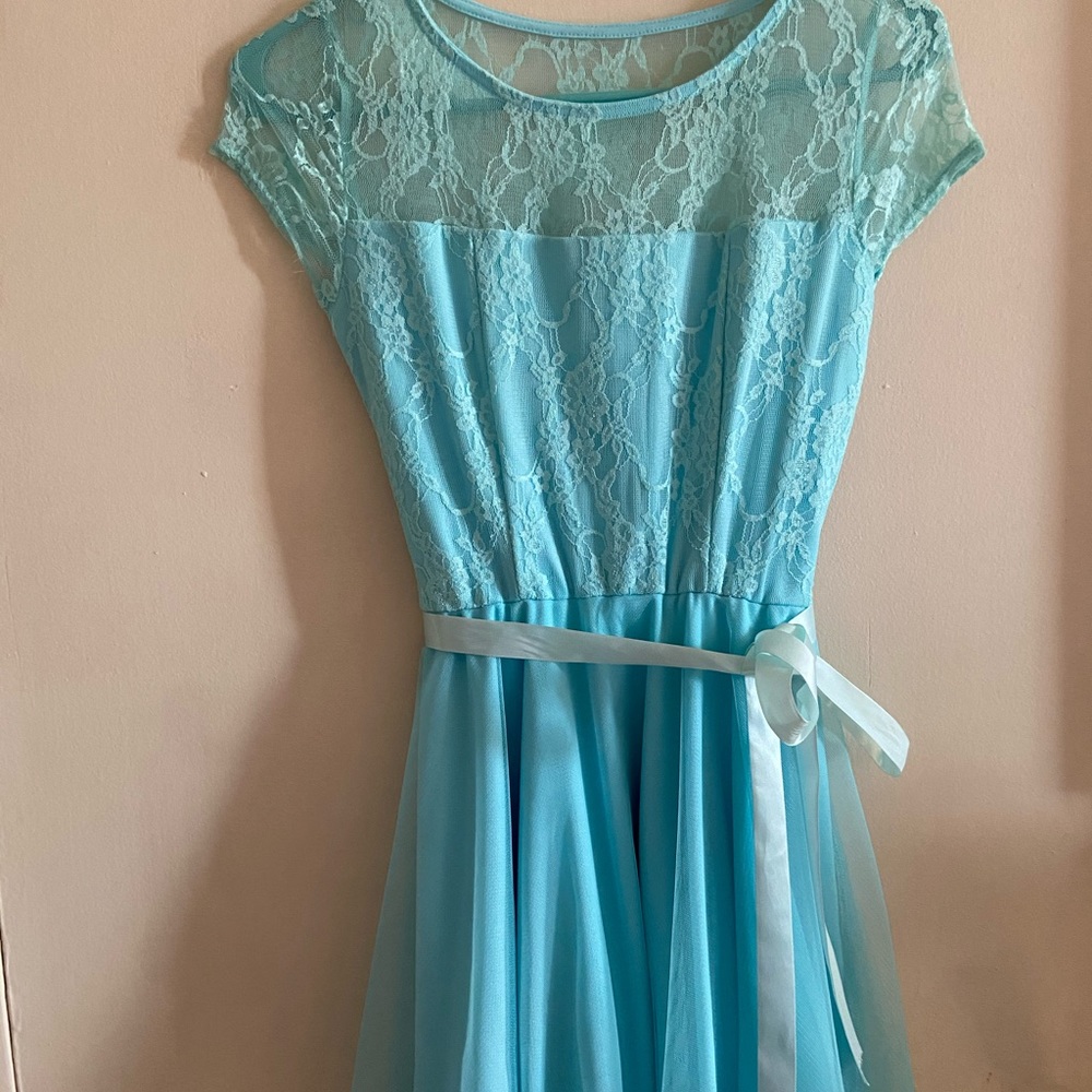 Blue juniors dress